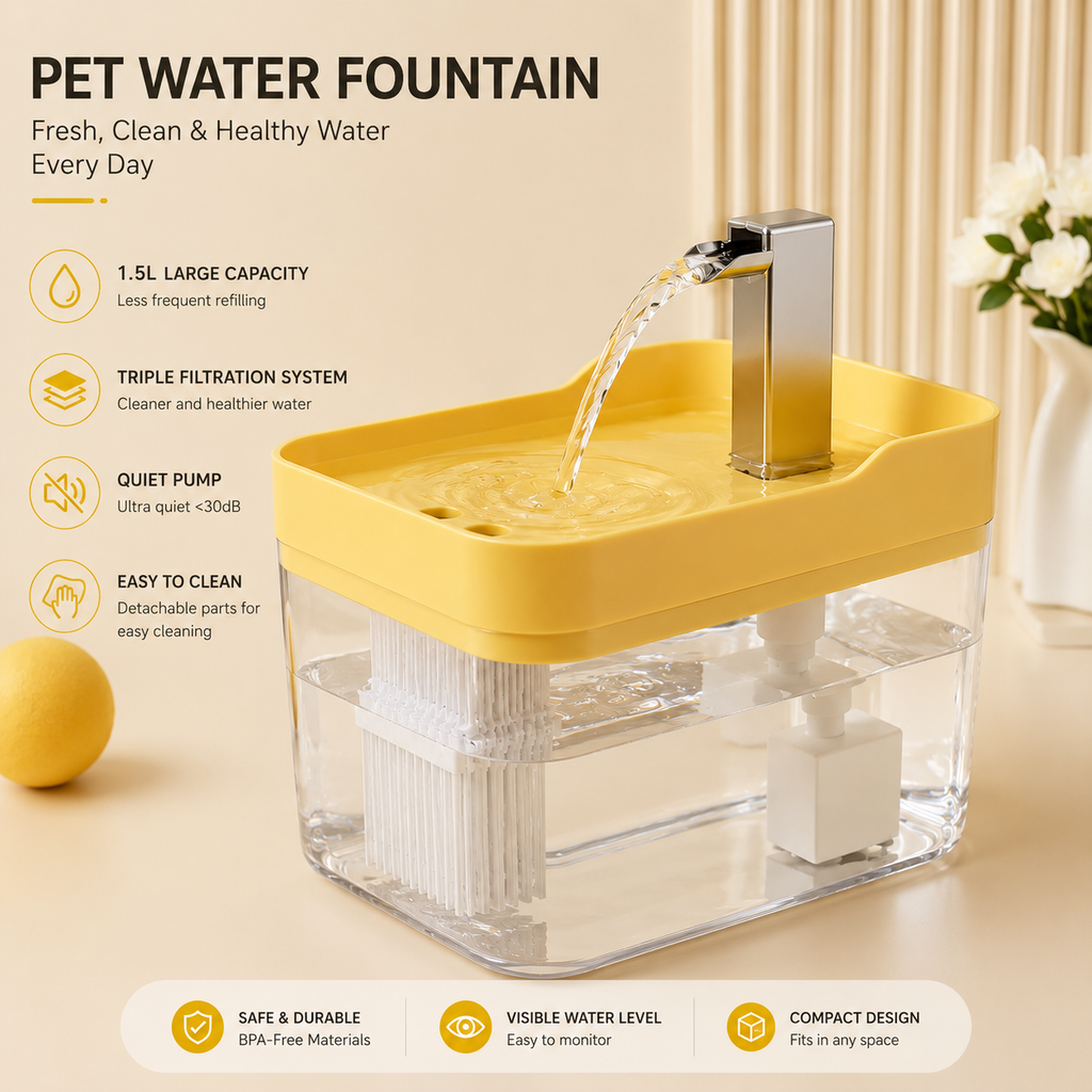Smart Cat Water Fountain with Filter