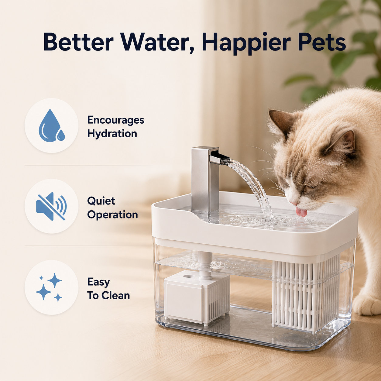 Automatic Cat Water Fountain